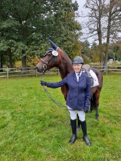 Robin Ragle-Davis ready to show her Morgan mare, Karma, (aka Toplands Star Attraction).